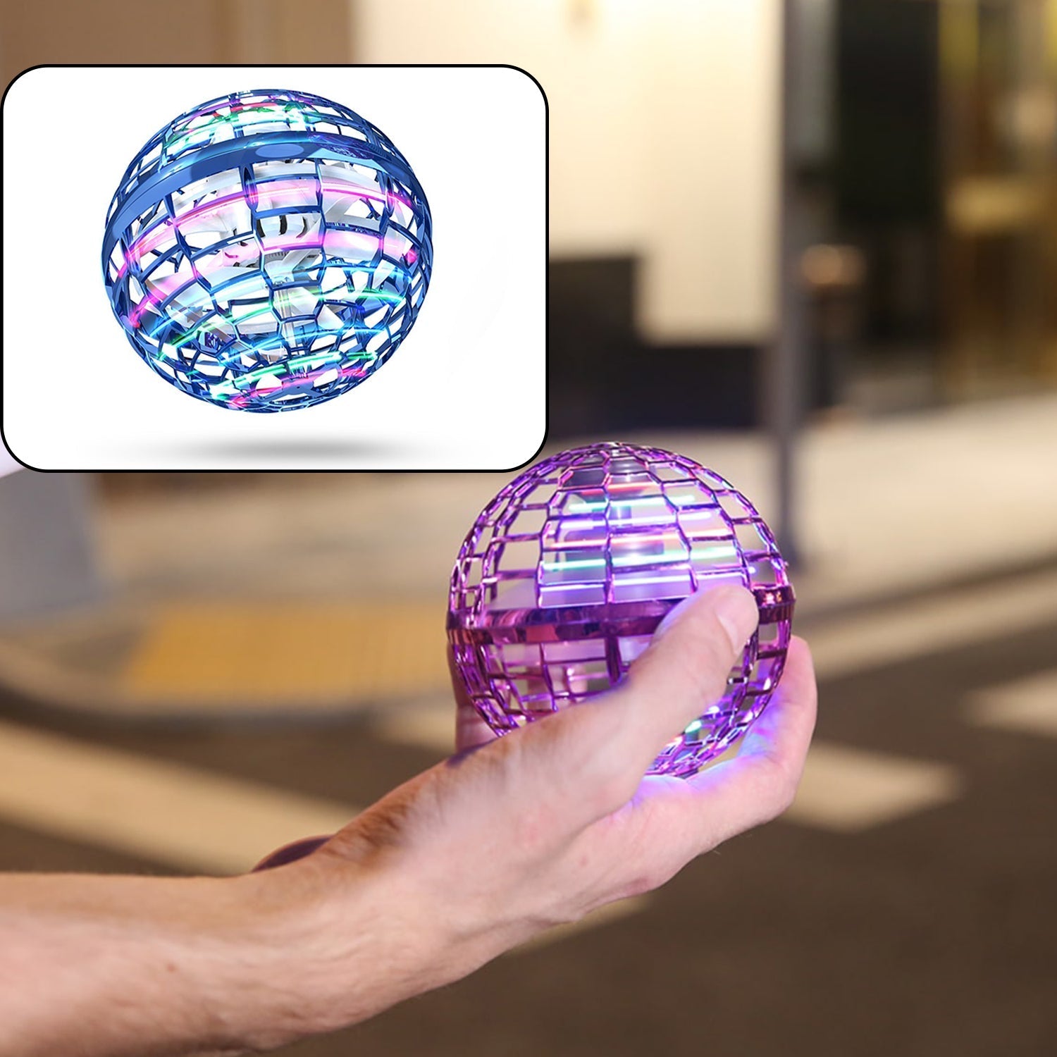 8057 Flying Ball Toys, USB Rechargeable Built-in RGB Lights 360°Rotating Magic Controller, Flying Orb Ball Boomerang Mini Pro Spinner Blastoise Toys 8057 Flying Ball Toys, USB Rechargeable Built-in RGB Lights 360°Rotating Magic Controller, Flying Orb Ball Boomerang Mini Pro Spinner Blastoise Toys